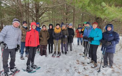 Snow Shoe Hike on Library Trail Feb. 9, 2022