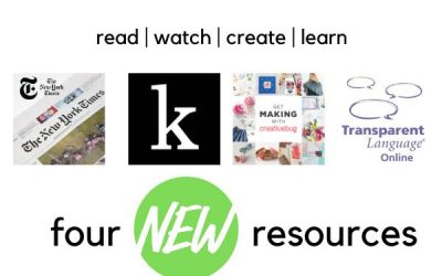 Read, Watch, Create, and Learn with four new resources!