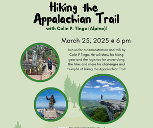 Hiking the Appalachian Trail presented by Colin Tingo