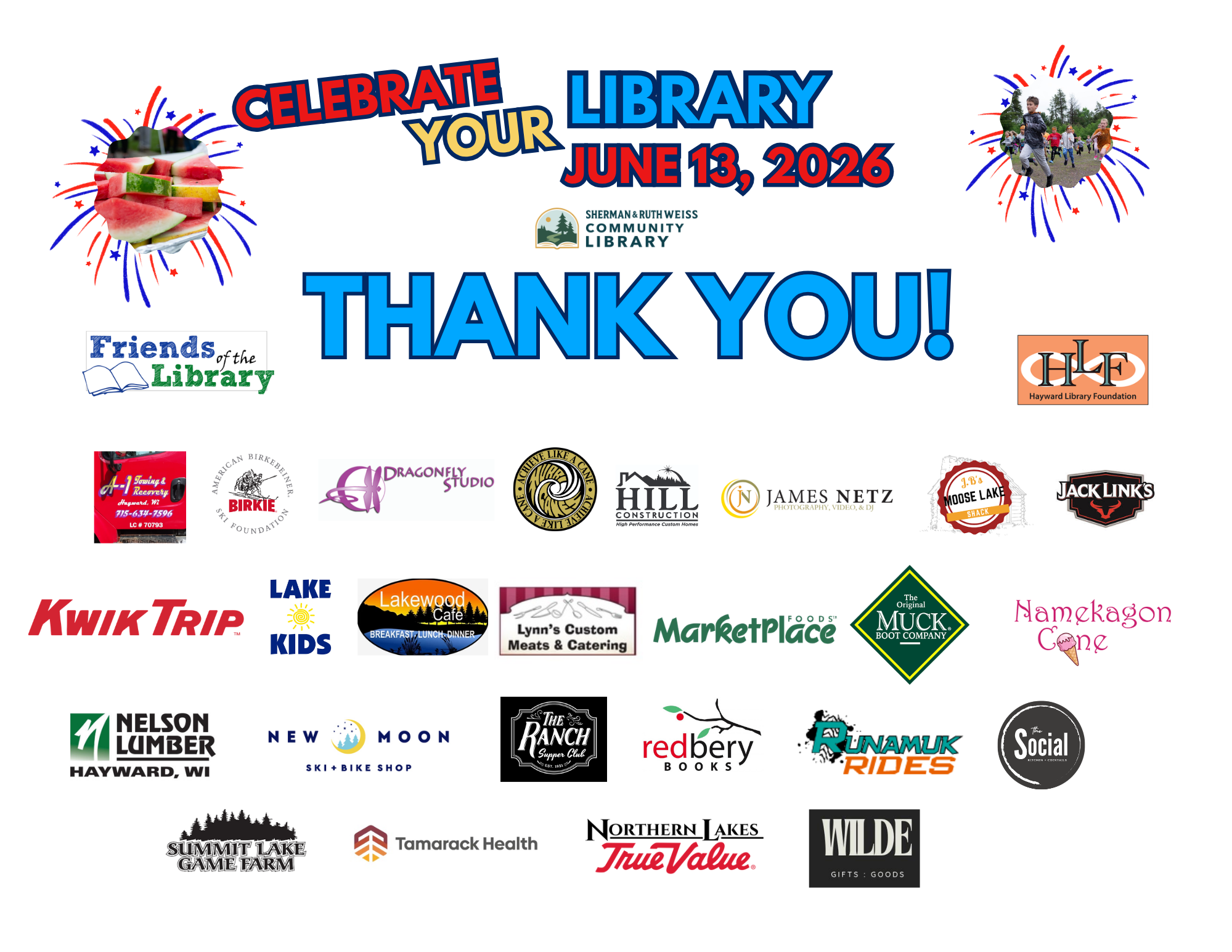 2027 Celebrate the Library Donations